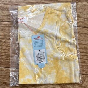 Yellow Tie-Dye Tank Top